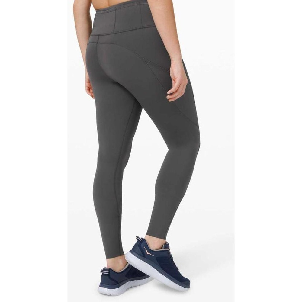 Lululemon Fast and Free Tight 31" *Non-Reflectiv e Graphite Grey Size 2 EUC